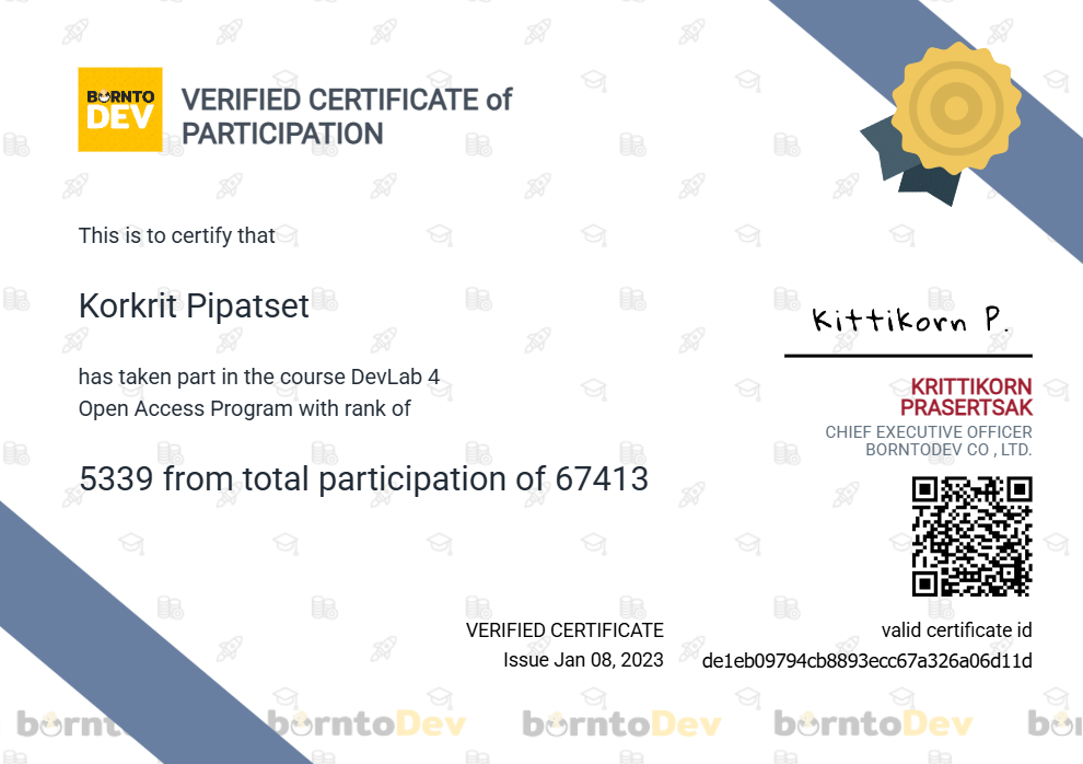 Certificate 1